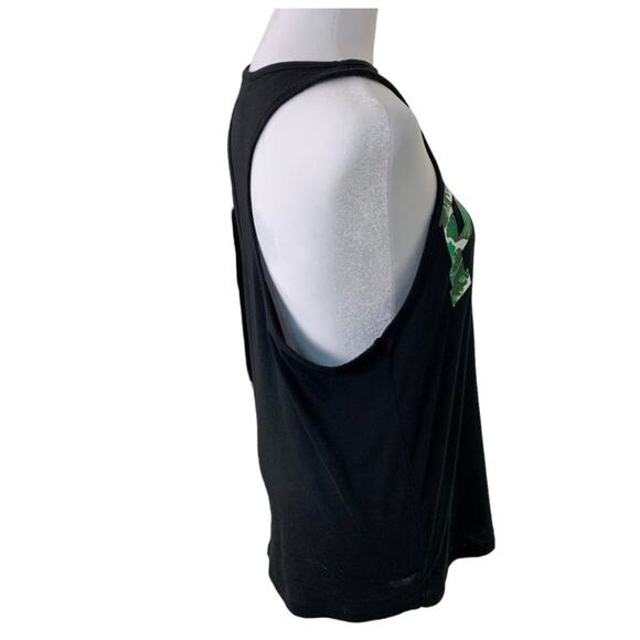 PINK VS Women's Sz XS Palm Leaf Logo High Neck Razor Back Tank - Picture 3 of 7